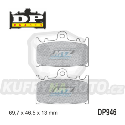 Destičky brzdové DP946 - DP BRAKES směs Premium Sinter OEM