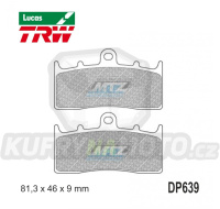 Destičky brzdové DP639-LU TRW Lucas MCB736 - směs Allround