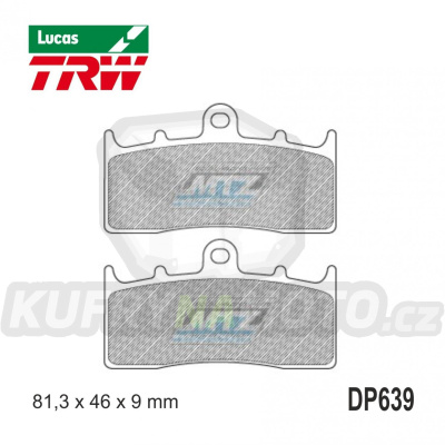 Destičky brzdové DP639-LU TRW Lucas MCB736 - směs Allround