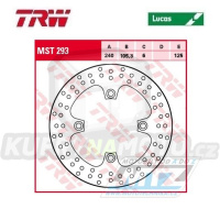 Kotouč brzdový TRW MST293 (240/105/4D) - Honda FJS400 Silverwing / 09-16 + FJS600 Silver wing / 03-16