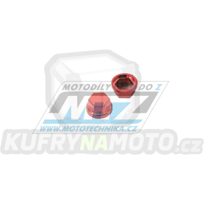 Krytka šestihranného šroubu HEX - pro hlavičku 8mm - barva červená
