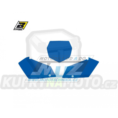Polepy číslových tabulek (vystřižené) - Suzuki RMZ450 / 05-07 - barva modrá