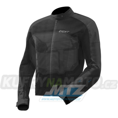 Bunda na motorku EIGHT Aero Flow Jacket Textile - černá - velikost S