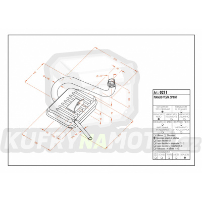 Výfuk Leo Vince Vespa SPRINT všechny r.v. SITO LVKN983-0211