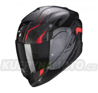 Moto přilba SCORPION EXO-1400 AIR FORTUNA černo/červená