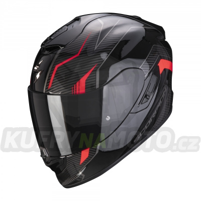 Moto přilba SCORPION EXO-1400 AIR FORTUNA černo/červená