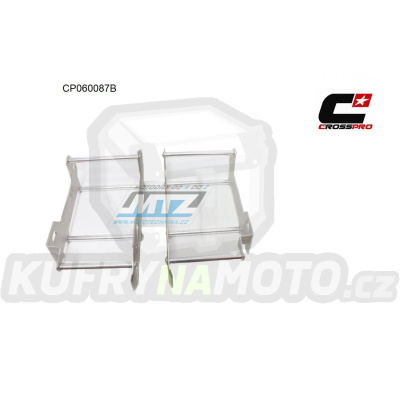 Kryty chladičů hliníkové Radiator Guard - KTM 125+144+150+250SX / 07-10 + 250+350+450SXF / 07-10 + 125+200+250+300EXC / 08-11 + 250+350+450+530EXCF / 08-11 + Husaberg FE450+570 / 09-12