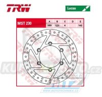 Kotouč brzdový TRW MST230 (300/121/6D) - Suzuki DR650R + DR650RSE + DR800Big