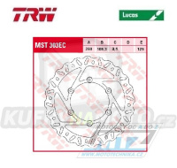 Kotouč brzdový TRW MST303EC (260/108/6D) - Gas-Gas EC250+EC300 / 97-20 + EC125+EC200+MC125+MC250 + ECF250+ECF300+ECF450