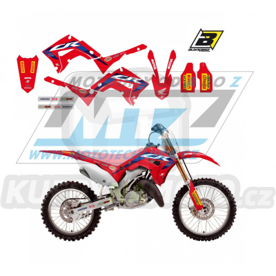Polepy na motocykl (sada polepů Graphics) Honda CR125+CR250 POLISPORT / 02-07 - typ polepů Replica Team HRC