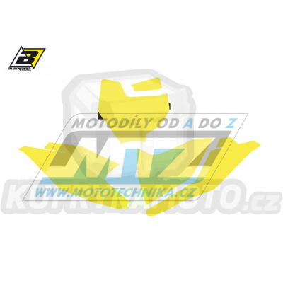 Polepy číslových tabulek (vystřižené) - KTM 85SX / 18-23 - barva žlutá