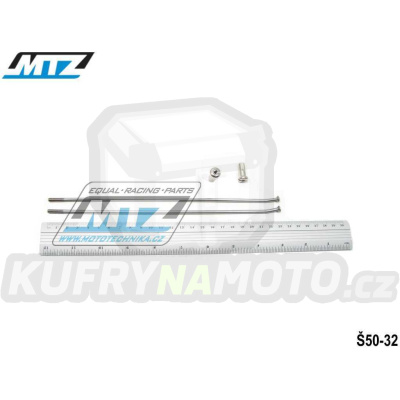 Drát/Špice nerezové do kola + Niple 21&quot; - Yamaha YZ125+YZ250 / 92-23 + YZF250+WRF250 / 01-23 + YZF400+YZF426 / 98-02 + YZF450 / 03-23 + WRF400+WRF426+WRF450 / 98-23