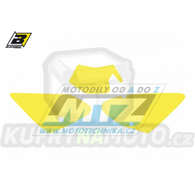 Polepy číslových tabulek (vystřižené) - GasGas EC125+EC250+EC300 + FSR450 / 03-06 - barva žlutá