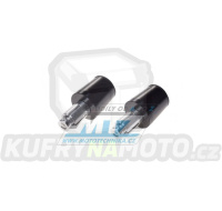 Koncovky/závaží řidítek - černé (pro vnitřní průměr řidítek ¤13mm+¤17mm)