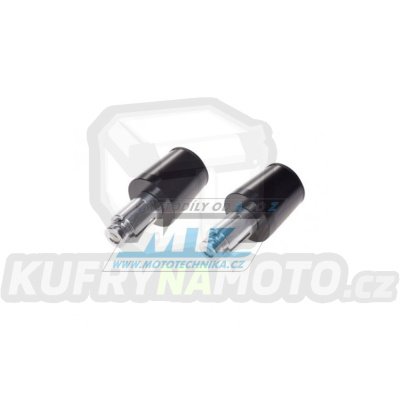 Koncovky/závaží řidítek - černé (pro vnitřní průměr řidítek ¤13mm+¤17mm)
