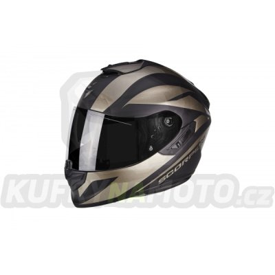 Moto přilba SCORPION EXO-1400 AIR FREEWAY II černo/titanová matná