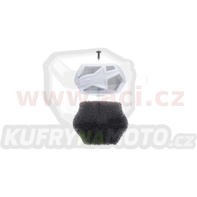 kryt bradové ventilace pro přilby SUPERTECH S-M10 a S-M8, ALPINESTARS (bílá, vč. uhlíkového filtru)
