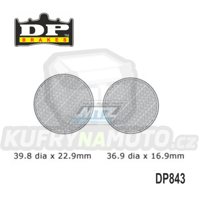 Destičky brzdové DP Brakes DP843 - směs Premium OEM Sinter