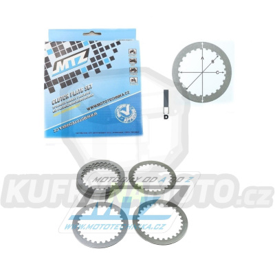 Lamely spojkové plechové (meziplechy) MTZ 887-P008-6 - Yamaha XT350+TT350 / 85-00 + YFM350 Big Bear + YFM350 Wolverine + YFM400 Big Bear / 95-08 + WR500 + XTZ250