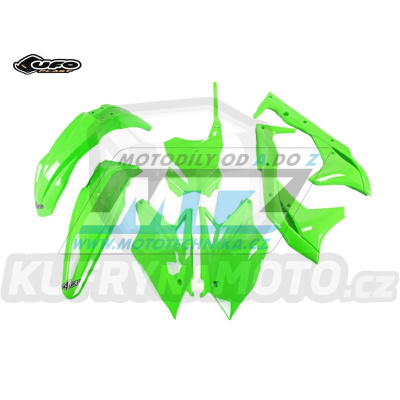 Sada plastů Kawasaki KXF250 / 18-20 - barva FLUO zelená (neon zelená)