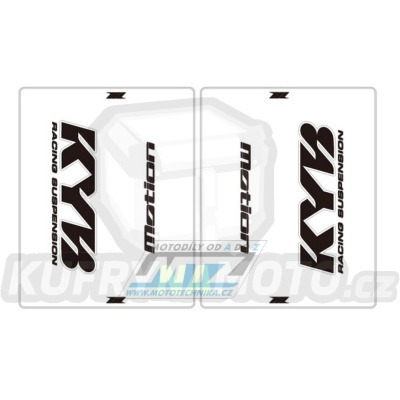 Polepy vidlic průhledné - KYB/Kayaba (DRC Motion Front Fork Decal)