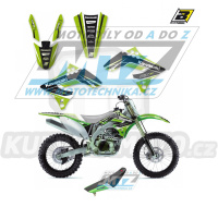 Polepy s potahem sedla (sada polepů a potah sedla Dream) - Kawasaki KXF450 / 09-11 - typ polepů Dream4