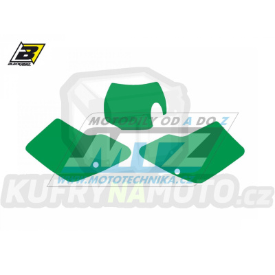 Polepy číslových tabulek (vystřižené) - GasGas EC125+EC250+EC300 / 01-02 - barva zelená