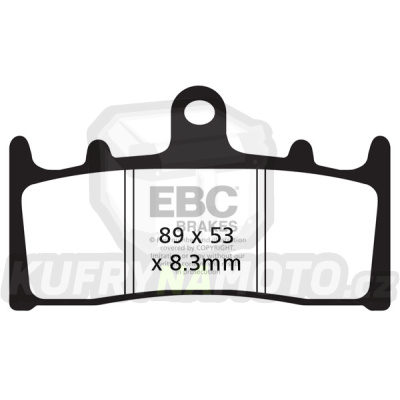 Brzdové destičky EBC EPFA188HH