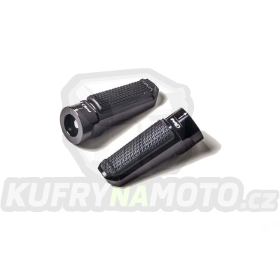 Stupačky bez adaptérů PUIG SPORT 7318N černý s gumou