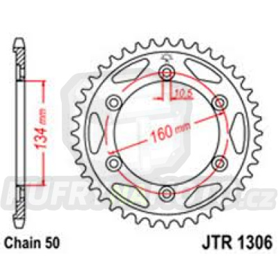 Rozeta PBR 42 zubů 1306-42-PBRR4399-42- výprodej