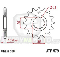 Řetězové kolečko JT JTF 579-18 18 zubů