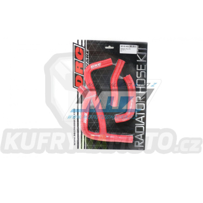 Hadice chladiče DRC RADIATOR HOSE KIT - DRC D47-01-453 - Suzuki RMZ250 / 10 - červené (sada 3ks)