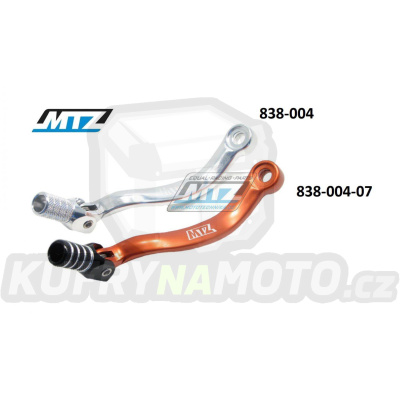 Řadička (řadicí páka) KTM 250SXF+450SXF + 250EXCF+350EXCF+400EXC+450EXC+500EXC+520EXC+525EXC+530EXC + 450SMR+560SMR + Husaberg FE250+FE350+FE390+FE450+FE570 / 09-14 + Husqvarna FE250+FE350+FE450+FE501 + FC450 + Beta RR - oranžová