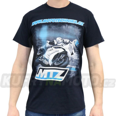 Tričko MTZ s potiskem SILNICE (barva černá) - velikost 3XL