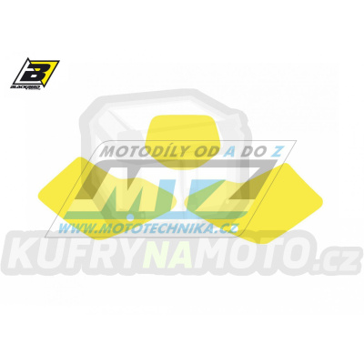 Polepy číslových tabulek (vystřižené) - GasGas EC125+EC250+EC300 / 00 - barva žlutá