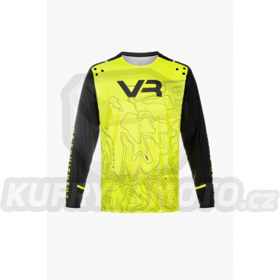 Dres VR EQUIPMENT MX EQMLSMX00128 černo/fluo žlutý