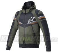 bunda SEKTOR 2 TECH HOODIE, ALPINESTARS (zelená/černá/oranžová fluo)