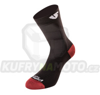 ponožky BLACK-RED, UNDERSHIELD (černá/červená)