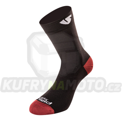 ponožky BLACK-RED, UNDERSHIELD (černá/červená)