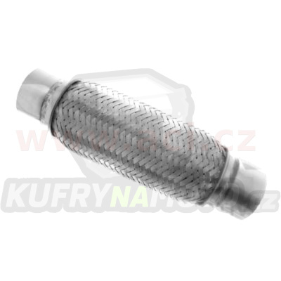 pružný člen výfuku PREMIUM, vnitř. průměr 52 mm / délka pr. členu 100 mm / celková délka 220 mm