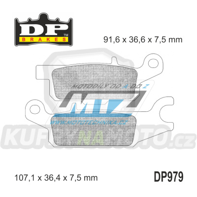 Destičky brzdové DP979 - DP BRAKES směs Premium Sinter OEM