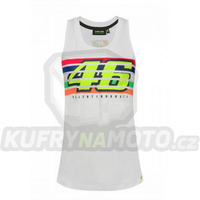 Dámské tílko Valentino Rossi VR46 STRIPES bílé 352606