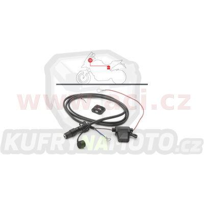 KS110 - 12V elektrická zásuvka na motocykl KAPPA