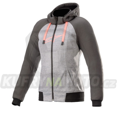 bunda STELLA CHROME SPORT, ALPINESTARS, dámská (šedá/tmavě šedá/růžová)