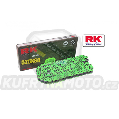 Řetěz RK 525 XSO (114čl) - těsněný/ x kroužkový (zelený)