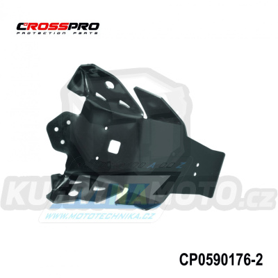Kryt pod motor plastový DTC Engine Guard - Honda CRF450R / 17-20 + CRF450RX / 17-20 (barva černá)
