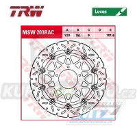 Kotouč brzdový plovoucí TRW MSW203RAC (320/80/5D) - zubatý design MV Agusta Brutale675+F3 + Brutale800+Rivale800+Stradale800+Tourismo800
