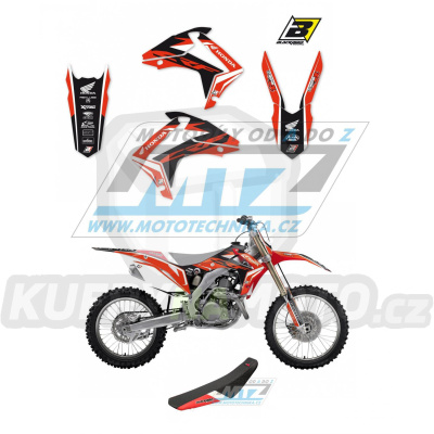 Polepy s potahem sedla (sada polepů a potah sedla Dream) - Honda CRF250R / 14-17 + CRF450R / 13-16 - typ polepů Dream4