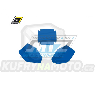 Polepy číslových tabulek (vystřižené) - Suzuki RM125+RM250 / 96-98 - barva modrá