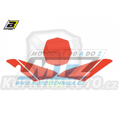 Polepy číslových tabulek (vystřižené) - Husqvarna TC449 / 11-13 - barva červená